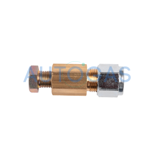 Переходник соединительный D6-D6 гайка+ниппель, для медной трубки, Gomet